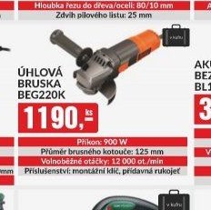 Úhlová bruska BEG220K