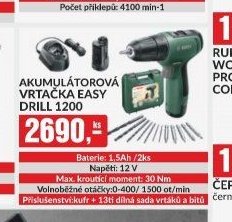 Akumulátorová vrtačka Easy Drill 1200
