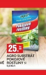 AGRO SUBSTRÁT POKOJOVÉ ROSTLINY 5 l