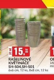 RAŠELINOVÉ KVĚTINÁČE SH-S04, SH-S01