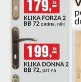 KLIKA FORZA 2 BB 72 patina, nikl
