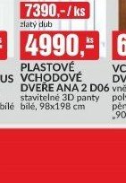 PLASTOVÉ VCHODOVÉ DVEŘE ANA 2 D06