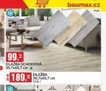 DLAŽBA SCHODOVÁ 30,7x60,7 cm