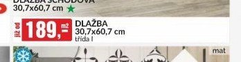 DLAŽBA 30,7x60,7 cm, třída I