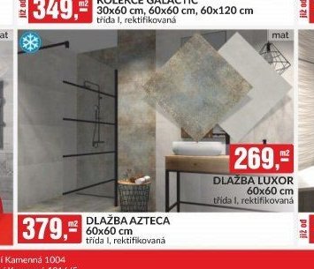 KOLEKCE GALACTIC 30x60 cm, 60x120 cm, třída I, rektifikovaná