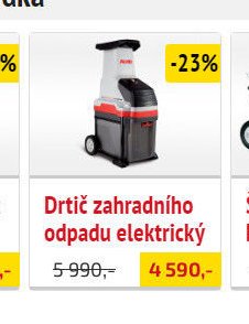 Drtič zahradního odpadu elektrický