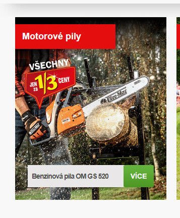 Benzínová pila OM GS 520