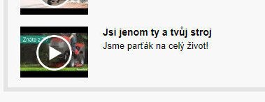Jsi jenom ty a tvůj stroj