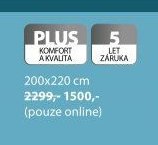 PLUS PŘIKRÝVKA 200x220 cm