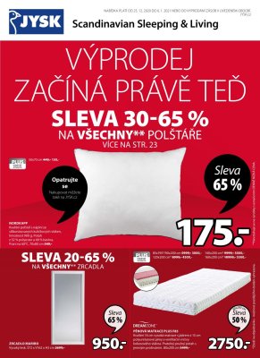 akční leták Jysk 25.12.2021-6.1.2022