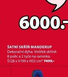 Šatní skříň MANDERUP
