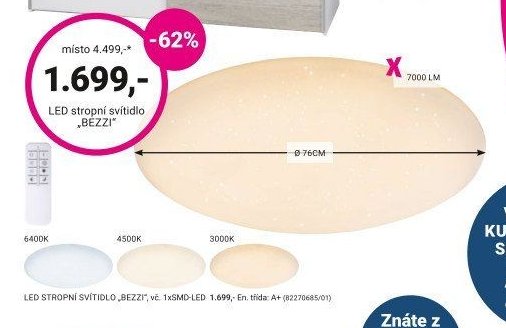 LED stropní svítidlo BEZZI
