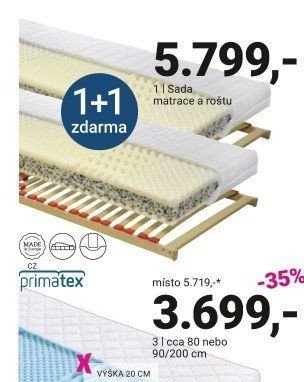 Sada matrace a roštu VIVA 5