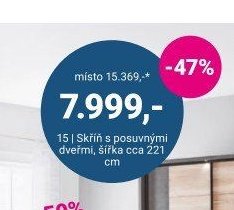 Skříň s posuvnými dveřmi