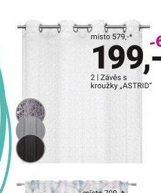 Závěs s kroužky ASTRID