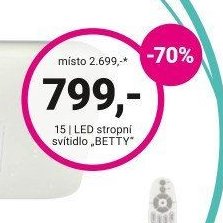 LED stropní svítidlo BETTY