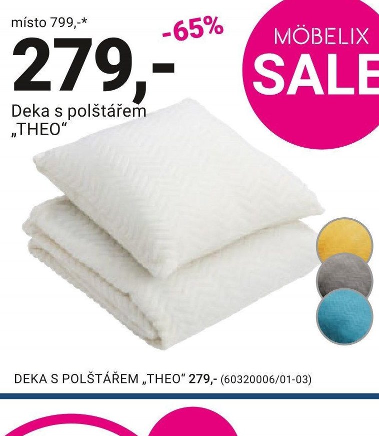Deka s polštářem THEO