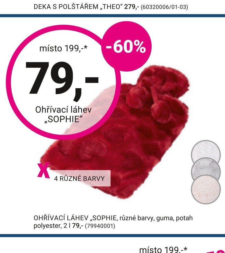 Ohřívací láhev SOPHIE