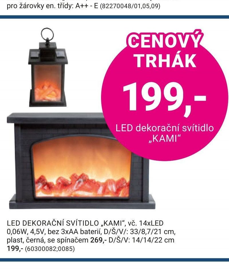 LED dekorační svítidlo KAMI