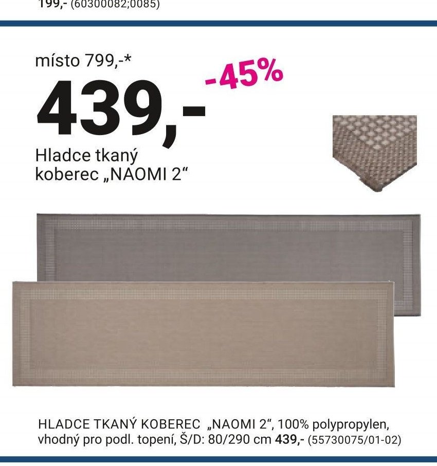 Hladce tkaný koberec NAOMI 2