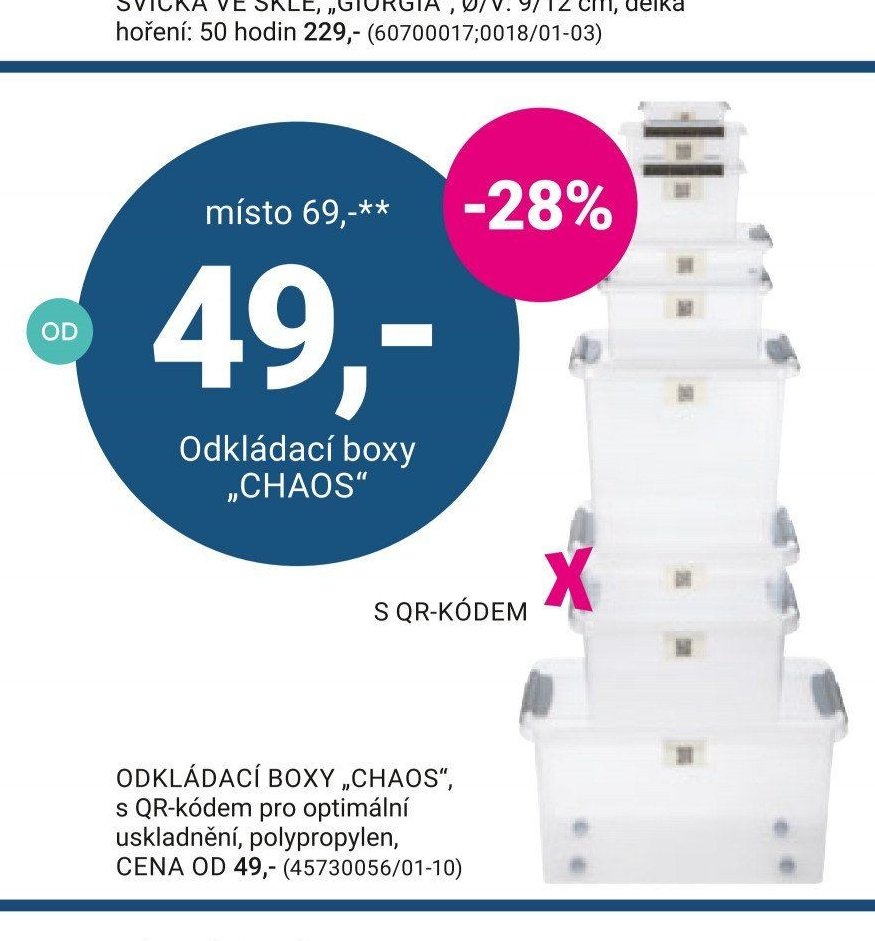 Odkládací boxy „CHAOS“