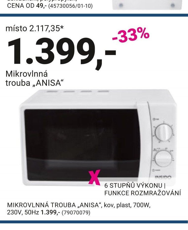 Mikrovlnná trouba „ANISA“
