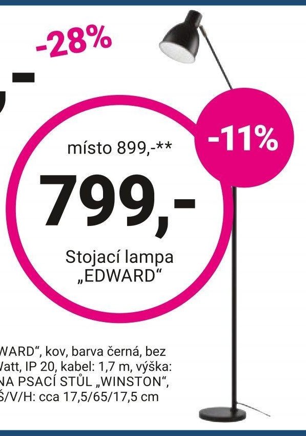 Stojací lampa „EDWARD“