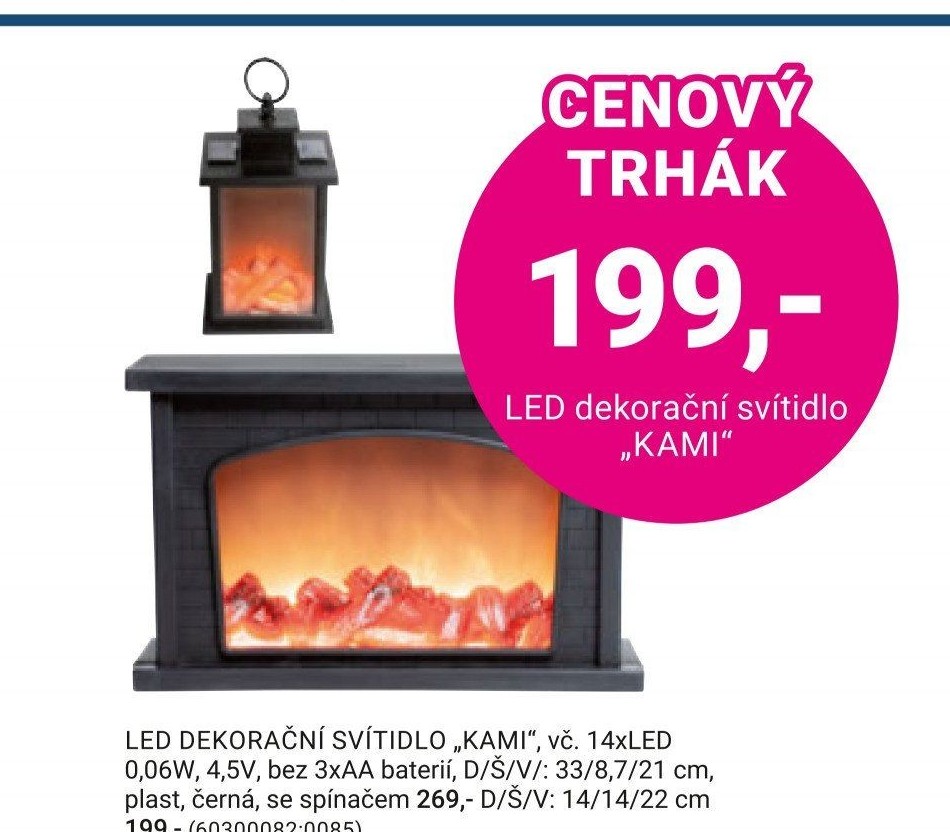 LED DEKORAČNÍ SVÍTIDLO „KAMI“