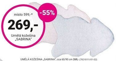 UMĚLÁ KOŽEŠINA „SABRINA“