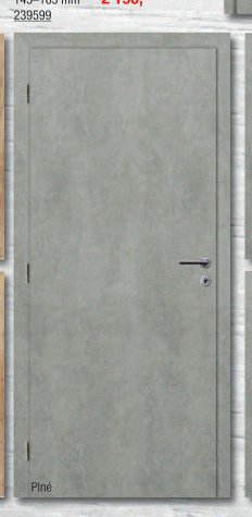 Dveře Beton plné