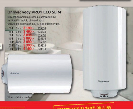 Ohřívač vody PRO1 ECO SLIM
