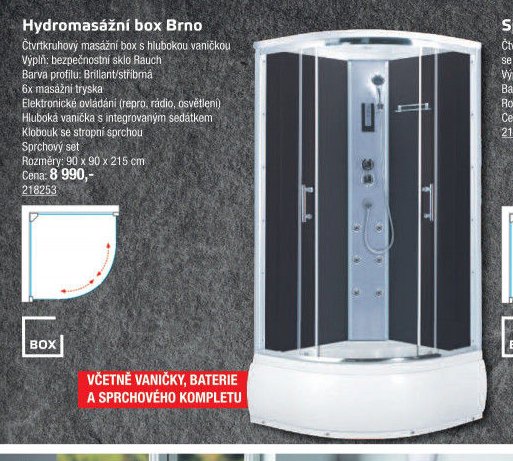 Hydromasážní box Brno