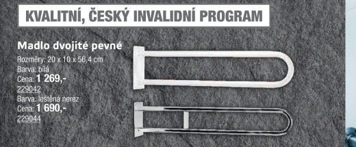 Madlo dvojité pevné (bílá)