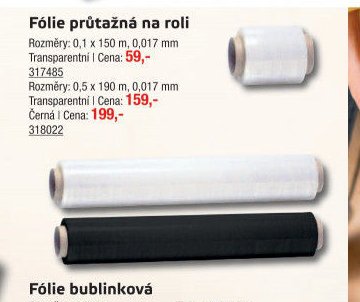 Fólie průtažná na roli