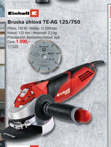 Bruska úhlová TE-AG 125/750