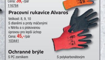 Pracovní rukavice Alvaros