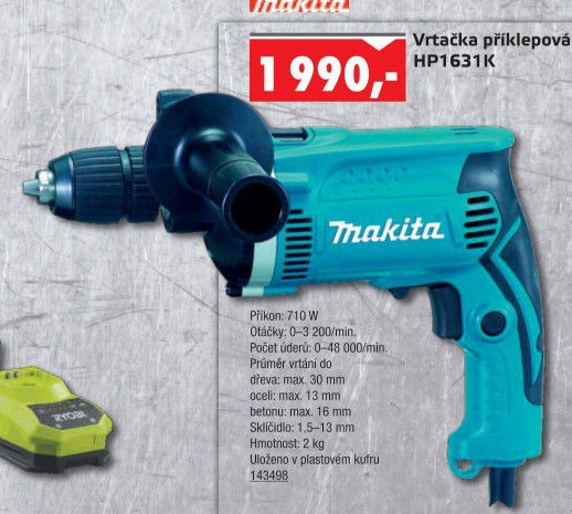 Vrtačka příklepová HP1631K