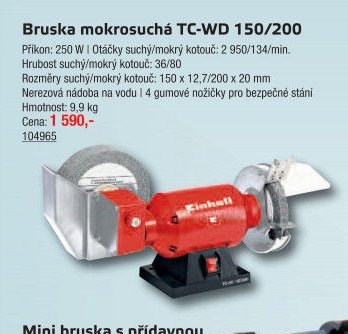 Bruska mokrosuchá TC-WD 150/200
