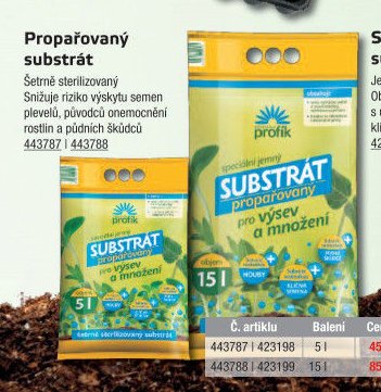 Propařovaný substrát