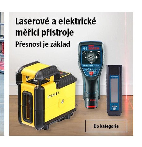Laserové a elektrické měřicí přístroje