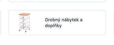 Drobný nábytek a doplňky