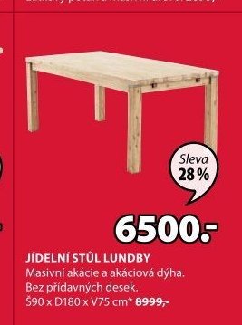 JÍDELNÍ STŮL LUNDBY