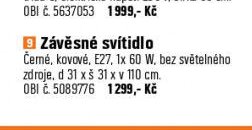 Závěsné svítidlo