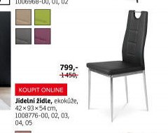 Jídelní židle (vysoká černá)