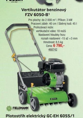 Vertikutátor benzinový FZV 6050-B1