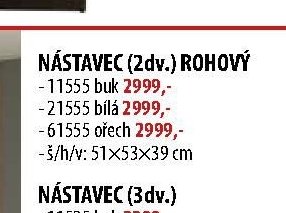NÁSTAVEC (2dv.) ROHOVÝ