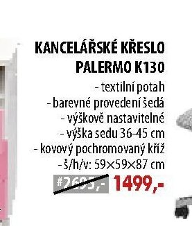 KANCELÁŘSKÉ KŘESLO PALERMO K130