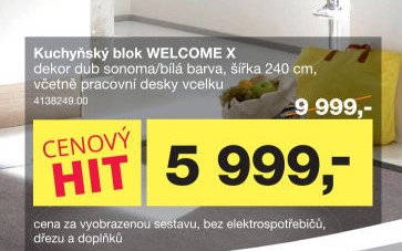 Kuchyňský blok WELCOME X