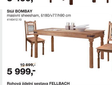 Stůl BOMBAY