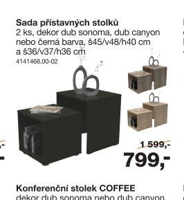 Sada přístavných stolků